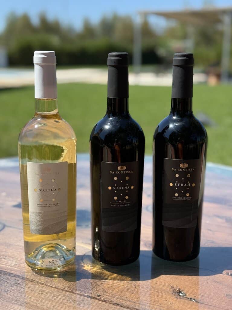 Unsere 3 Weine, 1 mal weiss und 2 mal rot