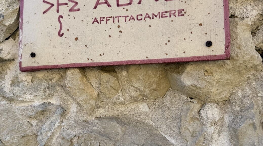 Eingang Ristorante Abas in Ales