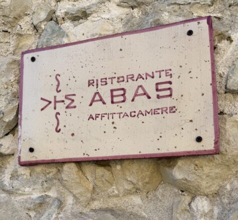 Eingang Ristorante Abas in Ales